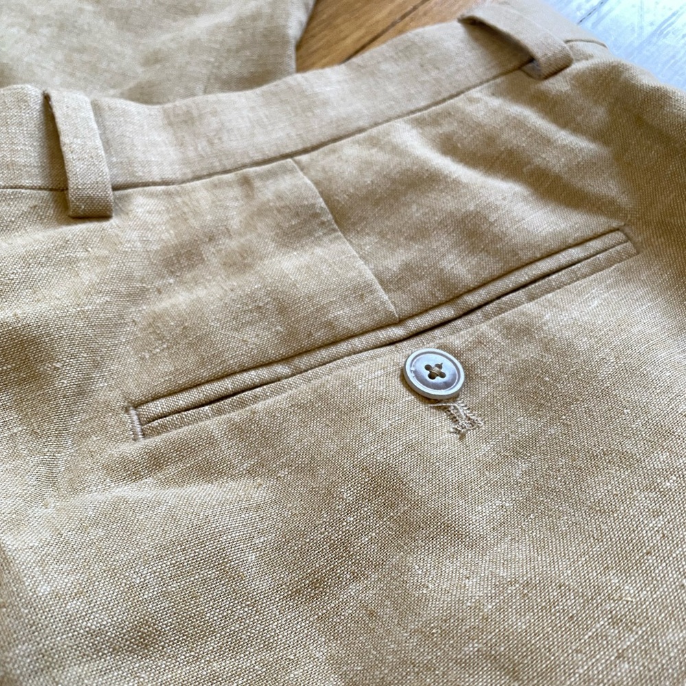Men’s Slim Fit Linen Blend Suit Pants - Picture 8 of 8